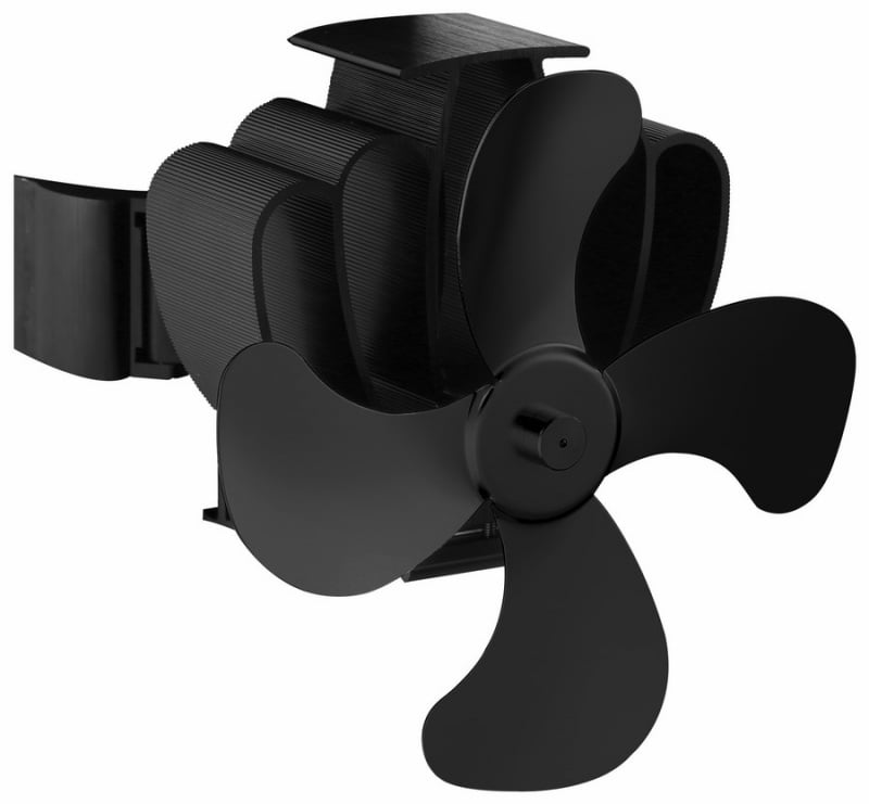 Aduro ventilátor na kouřovod - černé lopatky 