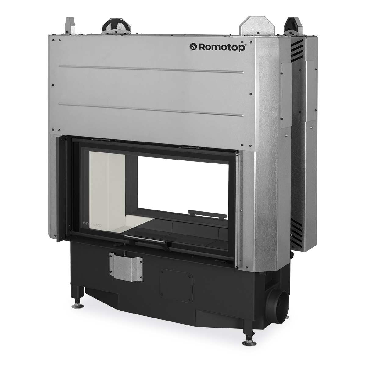 Romotop Heat T 3G L 88.50.04 výsuv, průhledová černý Igniton 