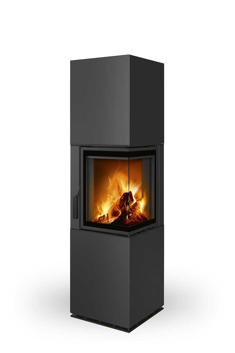 Romotop Harmony R HA  plech - dělené sklo, pravé provedení, včetně akumulace MAMMOTH