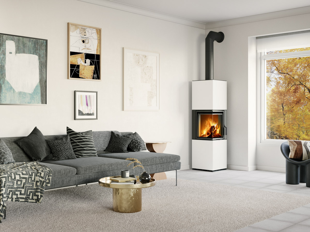 Romotop Harmony R HA  keramika  - dělené sklo, pravá, včetně akumulace MAMMOTH