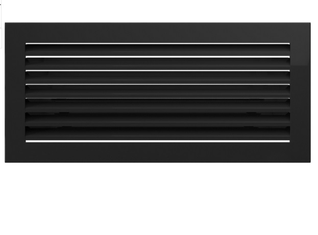 Krbová mřížka Kratki Fresh 37×17 – černá