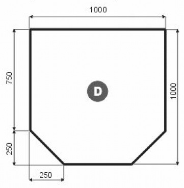 Romotop plech pod kamna D 1000x1000