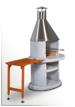 NORMAN Dřevěný odkladací stolek Arcus hnědý