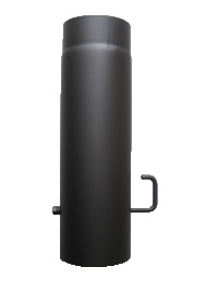Trubka s klapkou 0,5m 130mm antracit