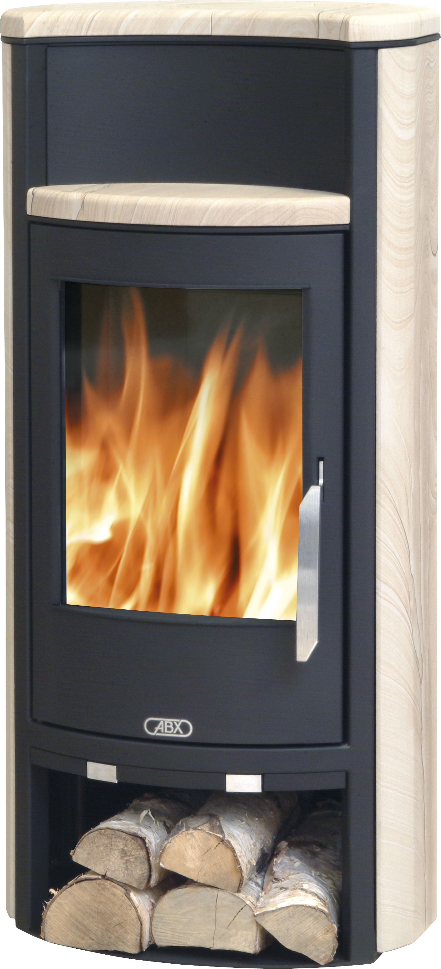 ABX Pori 5 - pískovec včetně horní desky, černý plech