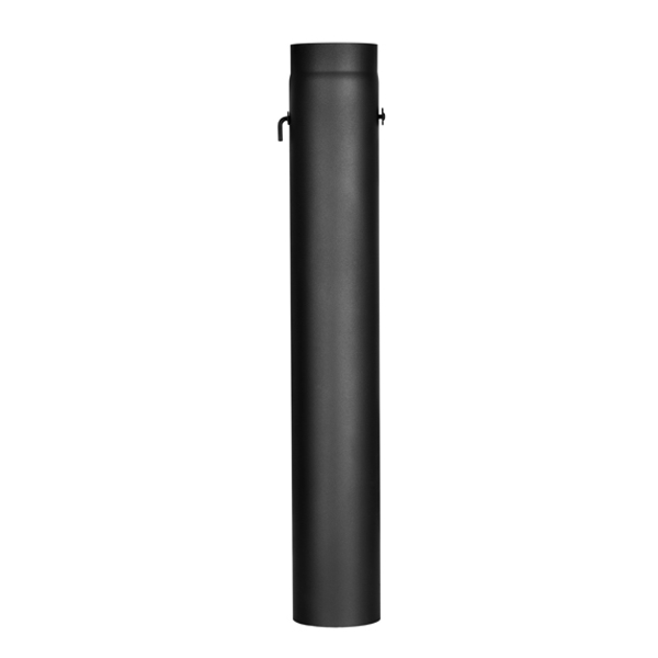 Trubka s klapkou 1m 120 mm černá