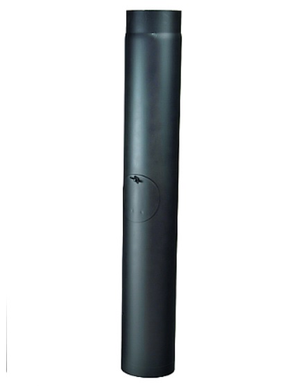 Trubka s čistícím otvorem 1m 130mm černá