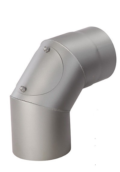 Koleno s čistícím otvorem 90° 150mm šedé