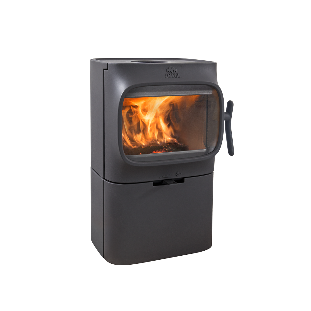 Jotul F 105 CB R BP B - černý lak, podstavec