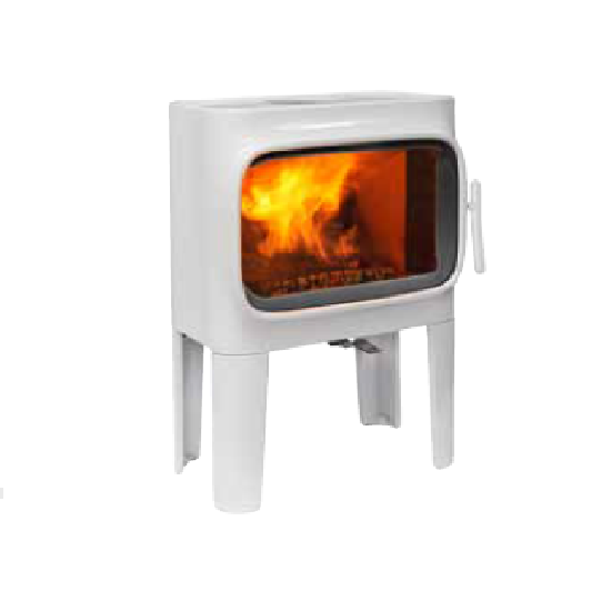 Jotul F 305 CB R WHE LL - bílý smalt, dlouhé nohy