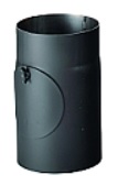 Trubka s čistícím otvorem 0,25m 120mm černá,síla 2 mm